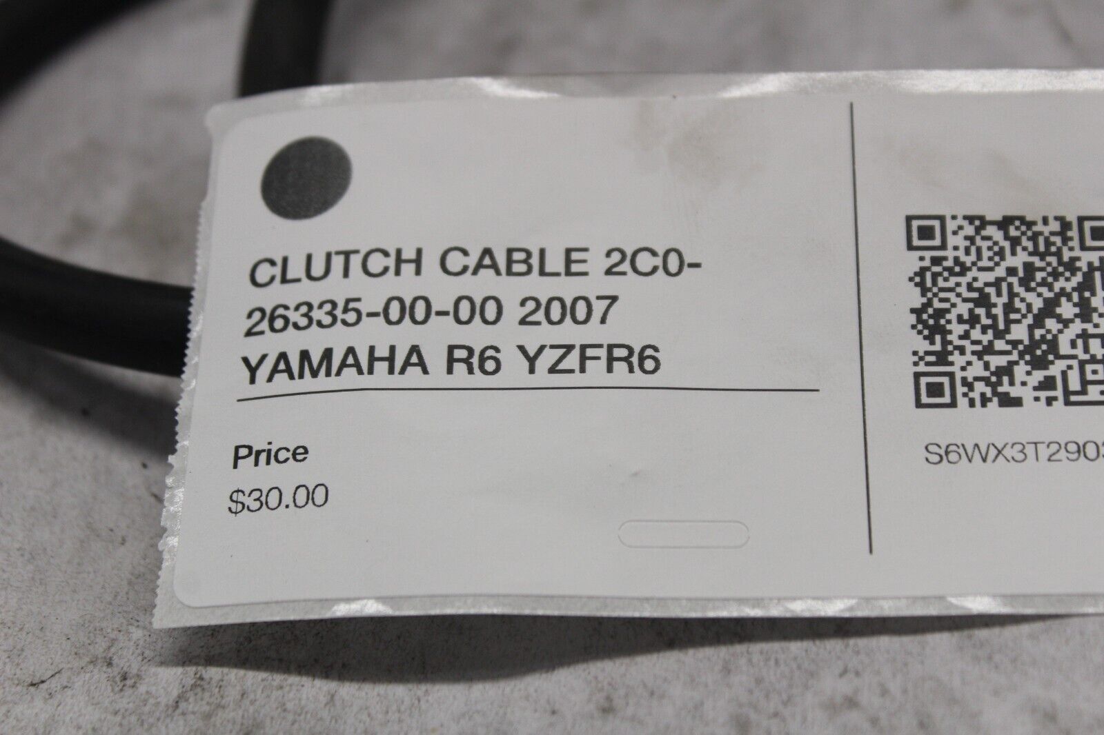 CLUTCH CABLE 2C0-26335-00-00 2007 YAMAHA R6 YZFR6
