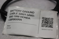 BATTERY GROUND CABLE 32601-MW0-000 1998 HONDA CBR900RR