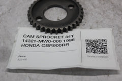 CAM SPROCKET 34T 14321-MW0-000 1998 HONDA CBR900RR