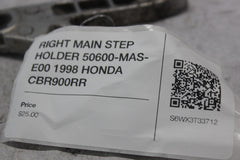 RIGHT MAIN STEP HOLDER 50600-MAS-E00 1998 HONDA CBR900RR