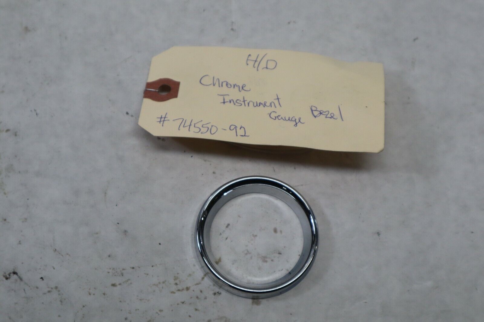 OEM Harley Davidson Chrome Gauge Bezel 74550-92