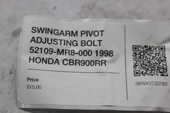 SWINGARM PIVOT ADJUSTING BOLT 52109-MR8-000 1998 HONDA CBR900RR