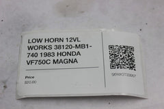 LOW HORN 12VL WORKS 38120-MB1-740 1983 HONDA VF750C MAGNA