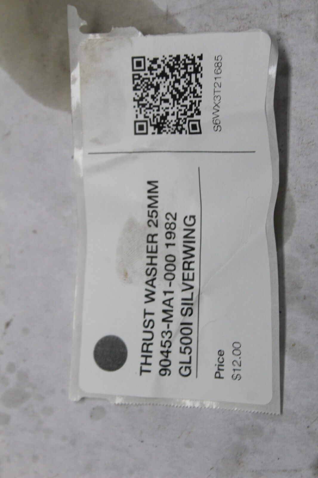 THRUST WASHER 25MM 90453-MA1-000 1982 GL500I SILVERWING