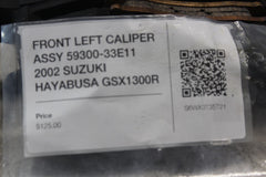 FRONT LEFT CALIPER ASSY 59300-33E11 2002 SUZUKI HAYABUSA GSX1300R