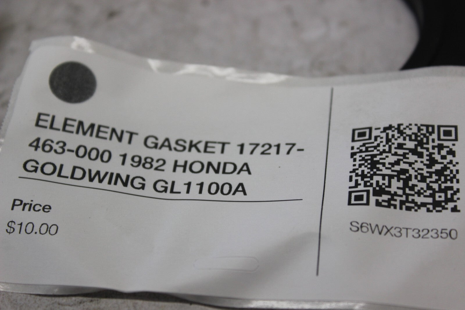 ELEMENT GASKET 17217-463-000 1982 HONDA GOLDWING GL1100A