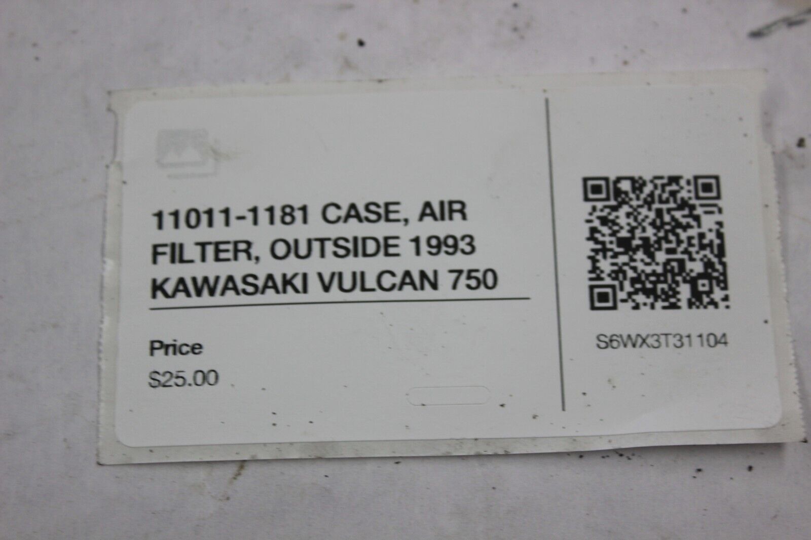 11011-1181 CASE, AIR FILTER, OUTSIDE 1993 KAWASAKI VULCAN 750