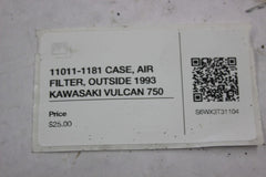 11011-1181 CASE, AIR FILTER, OUTSIDE 1993 KAWASAKI VULCAN 750