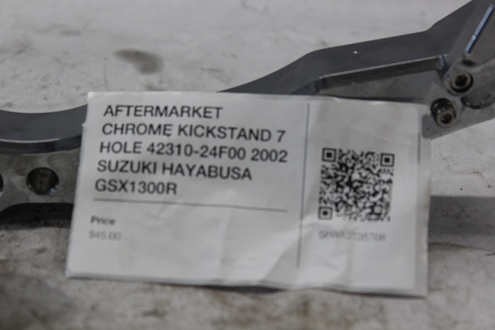 AFTERMARKET CHROME KICKSTAND 7 HOLE 42310-24F00 2002 SUZUKI HAYABUSA GSX1300R