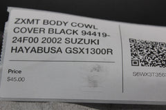 AFTERMARKET BODY COWL COVER BLACK 94419-24F00 2002 SUZUKI HAYABUSA GSX1300R