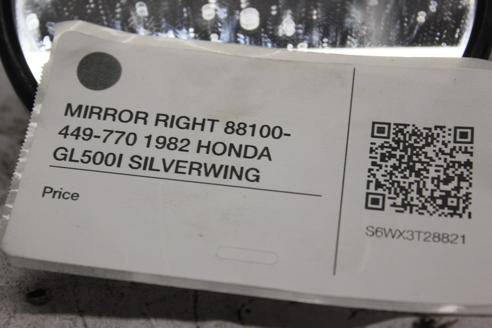 MIRROR RIGHT 88100-449-770 1982 HONDA GL500I SILVERWING