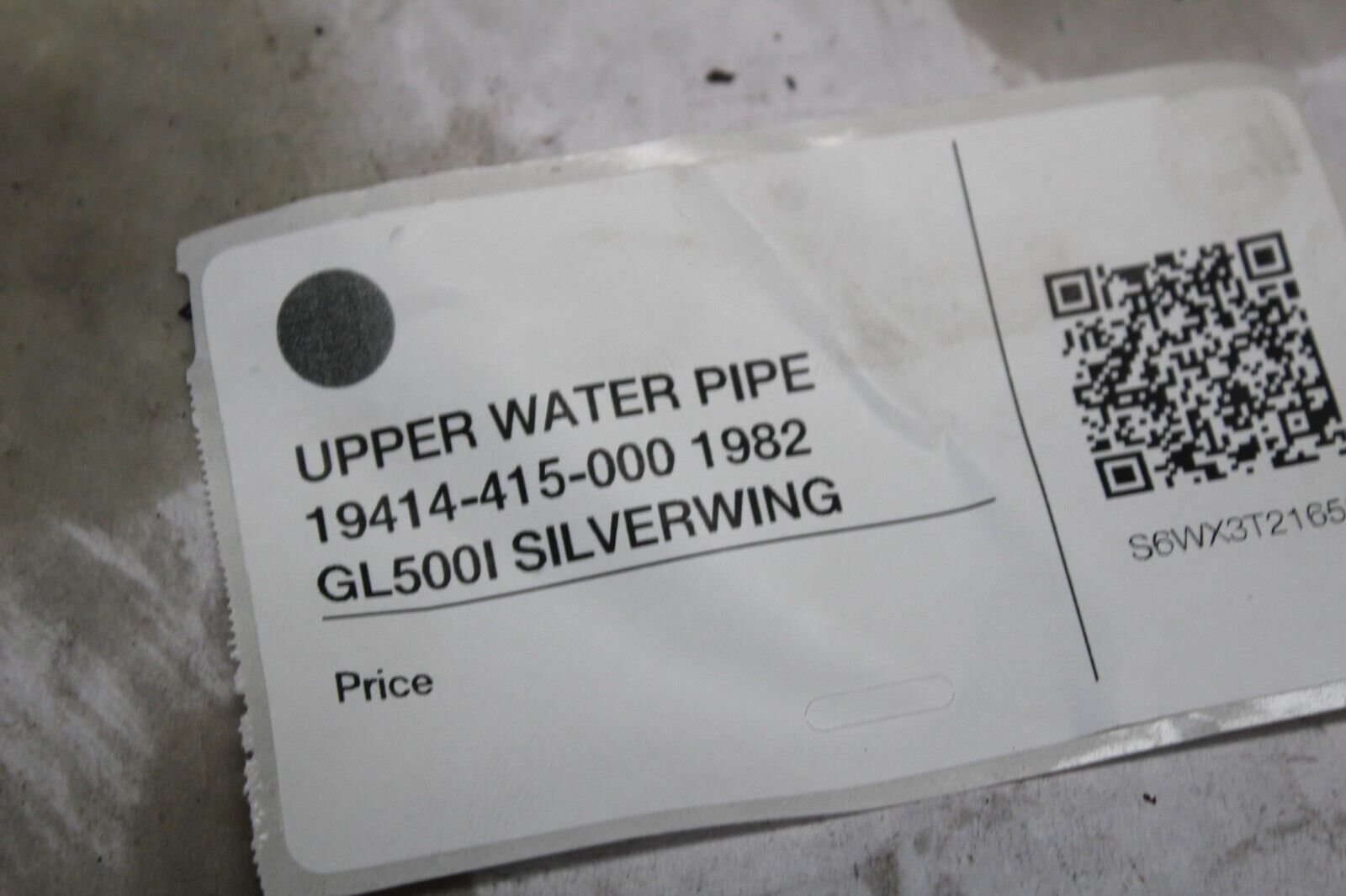 UPPER WATER PIPE 19414-415-000 1982 GL500I SILVERWING