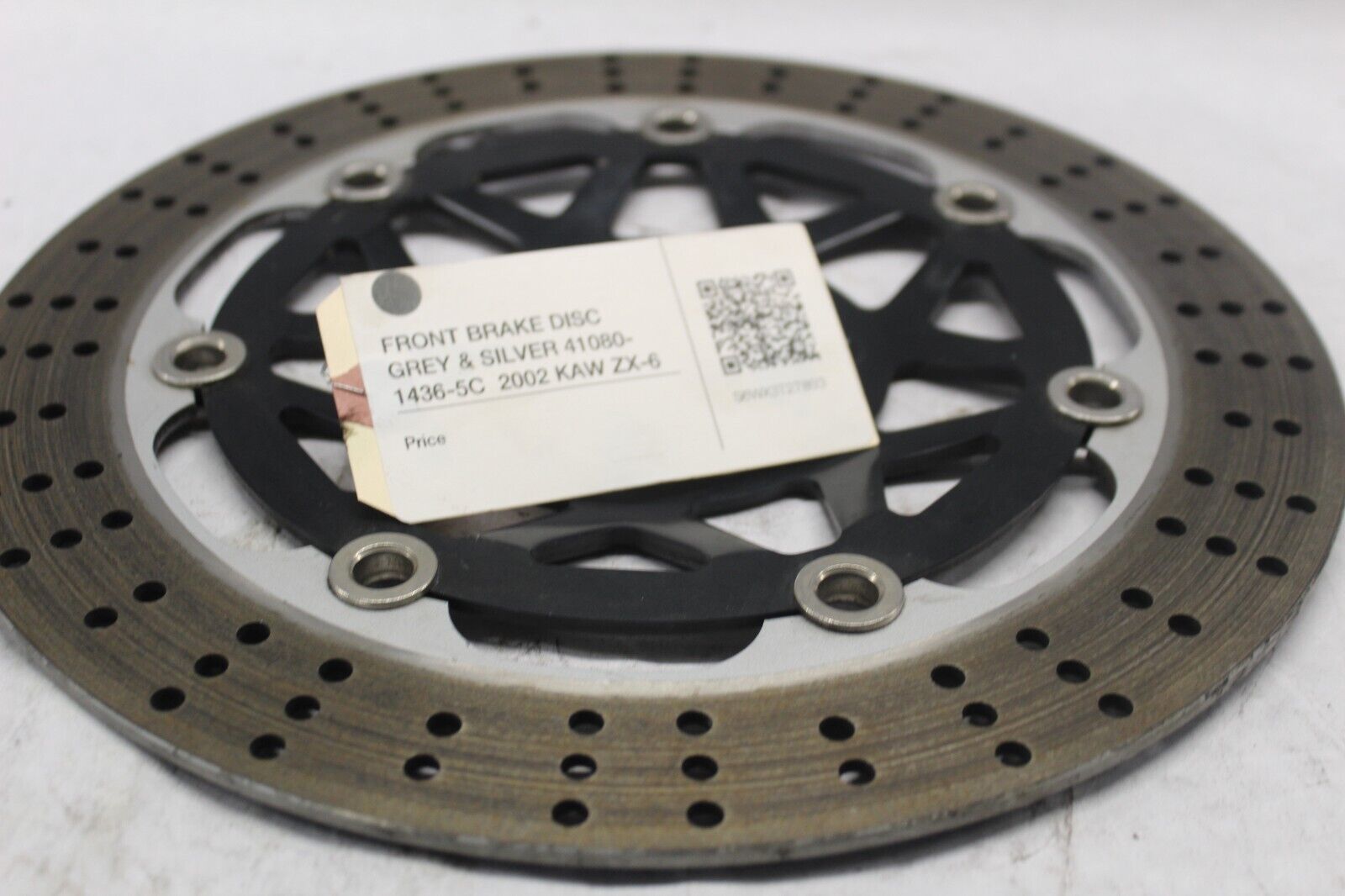 FRONT BRAKE DISC GREY & SILVER 41080-1436-5C  2002 KAW ZX-6