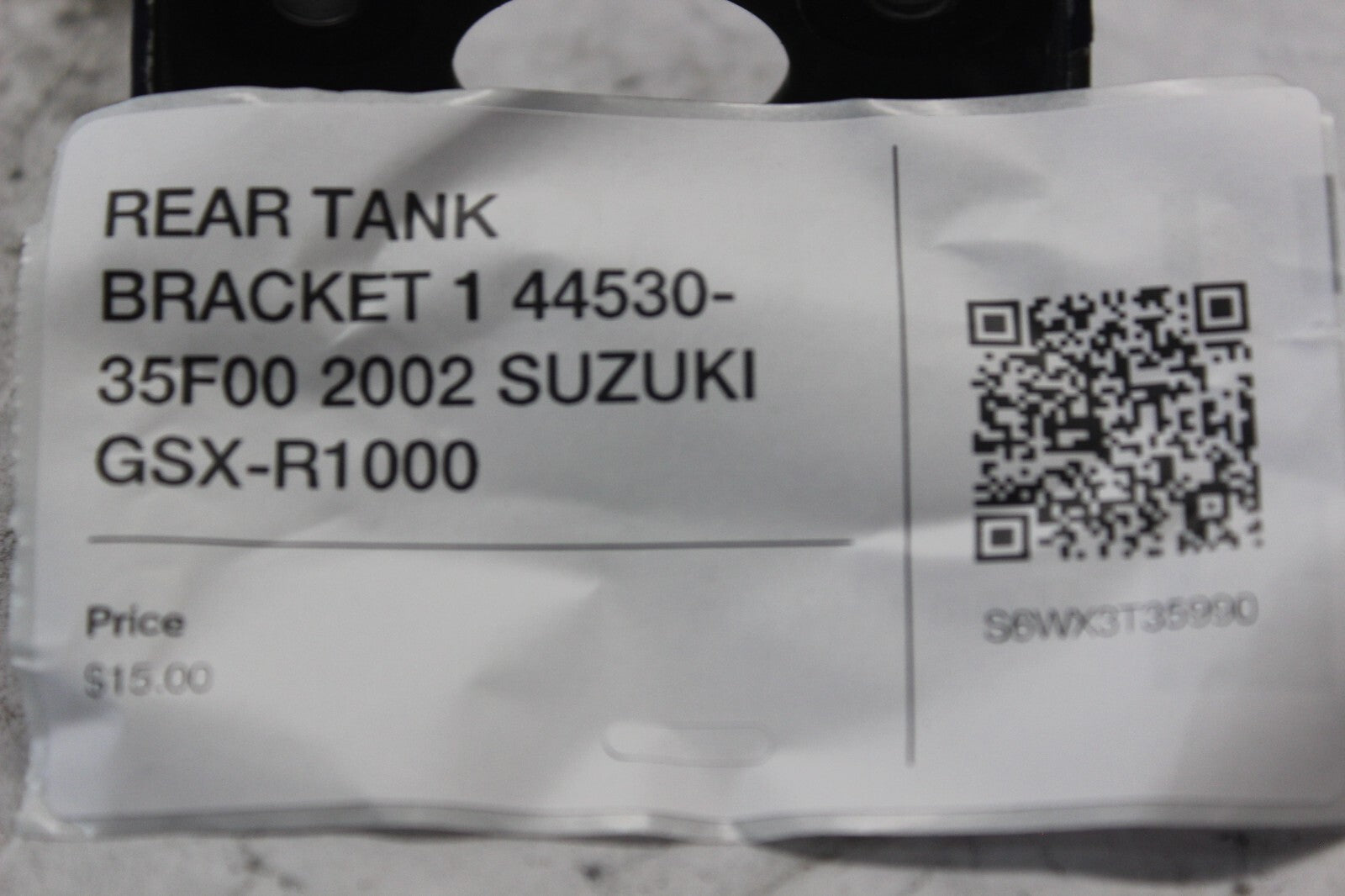 REAR TANK BRACKET 1 44530-35F00 2002 SUZUKI GSX-R1000