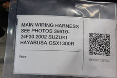 MAIN WIRING HARNESS SEE PHOTOS 36610-24F30 2002 SUZUKI HAYABUSA GSX1300R