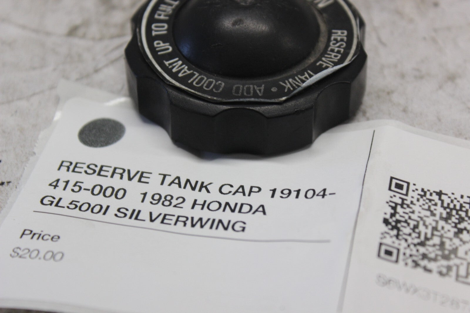 RESERVE TANK CAP 19104-415-000  1982 HONDA GL500I SILVERWING