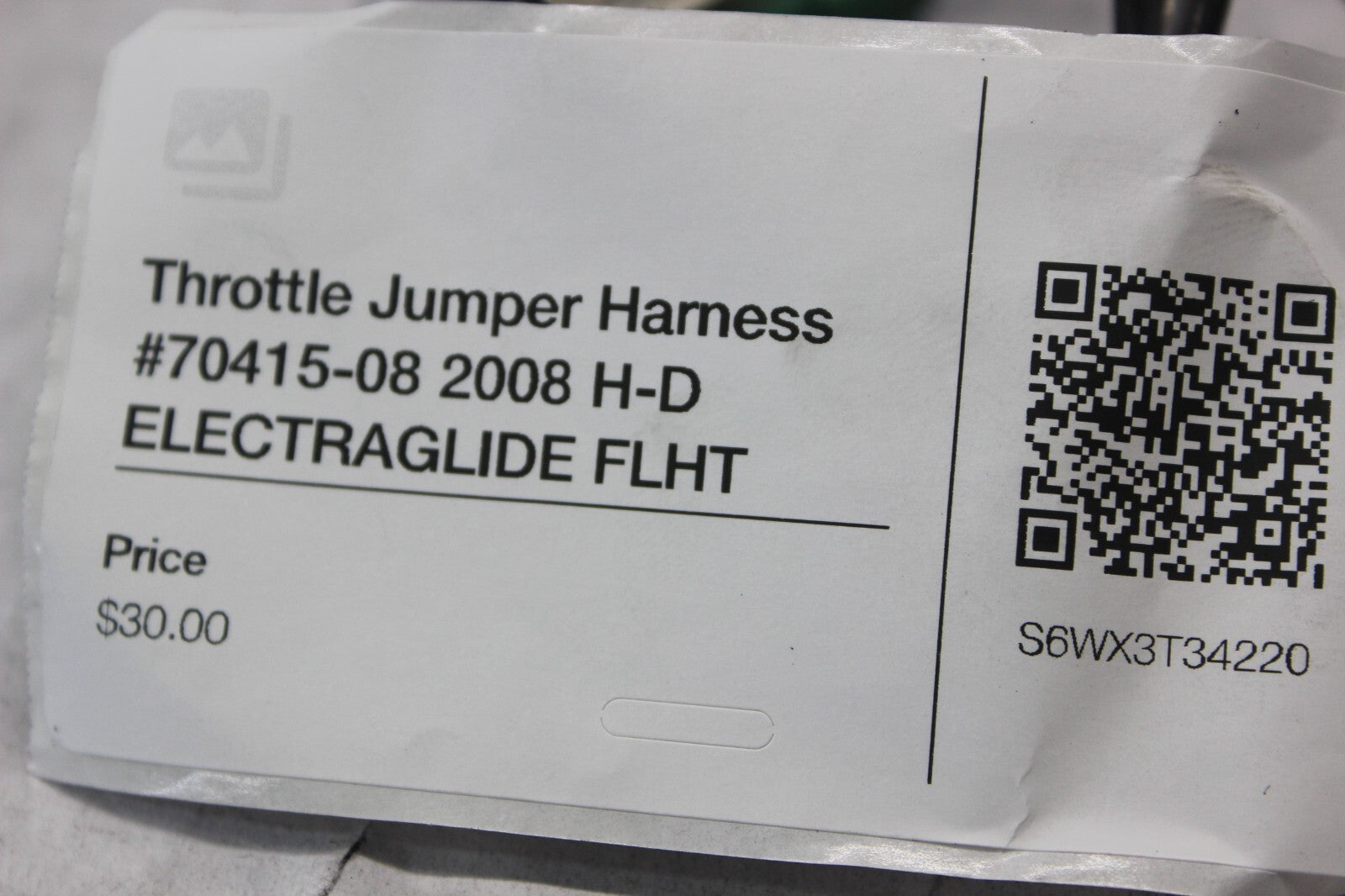 Throttle Jumper Harness #70415-08 2008 H-D ELECTRAGLIDE FLHT