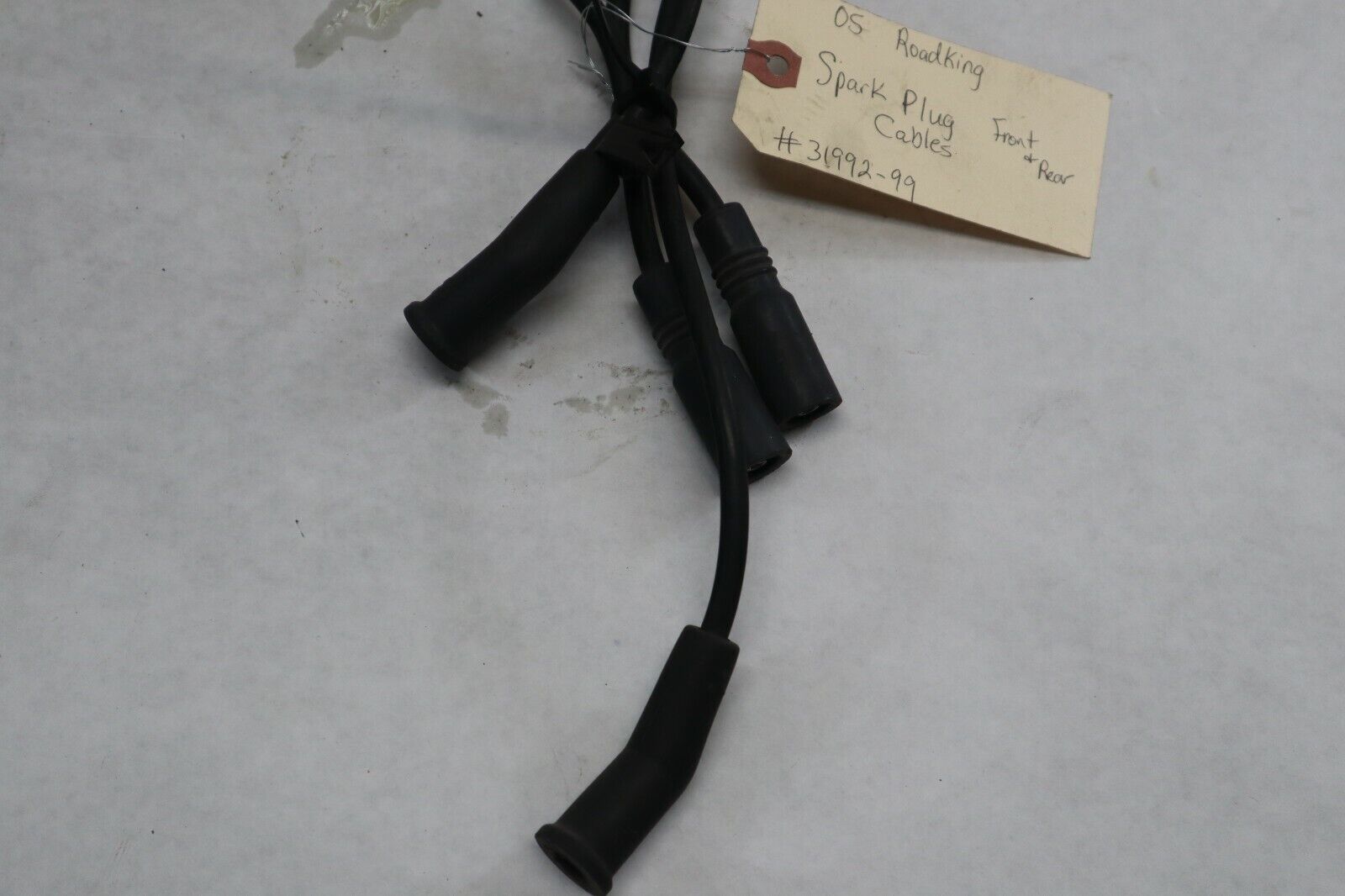 OEM Harley Davidson Spark Plug Wires F&R 2005 Road King Blk/Red 31992-99