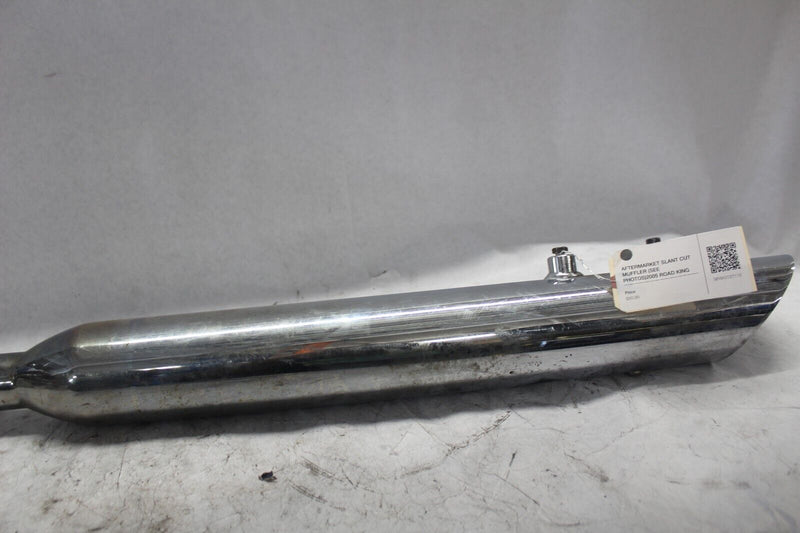 AFTERMARKET SLANT CUT EXHAUST SLIP ON MUFFLER 2005 ROAD KING CUSTOM FLHRSI