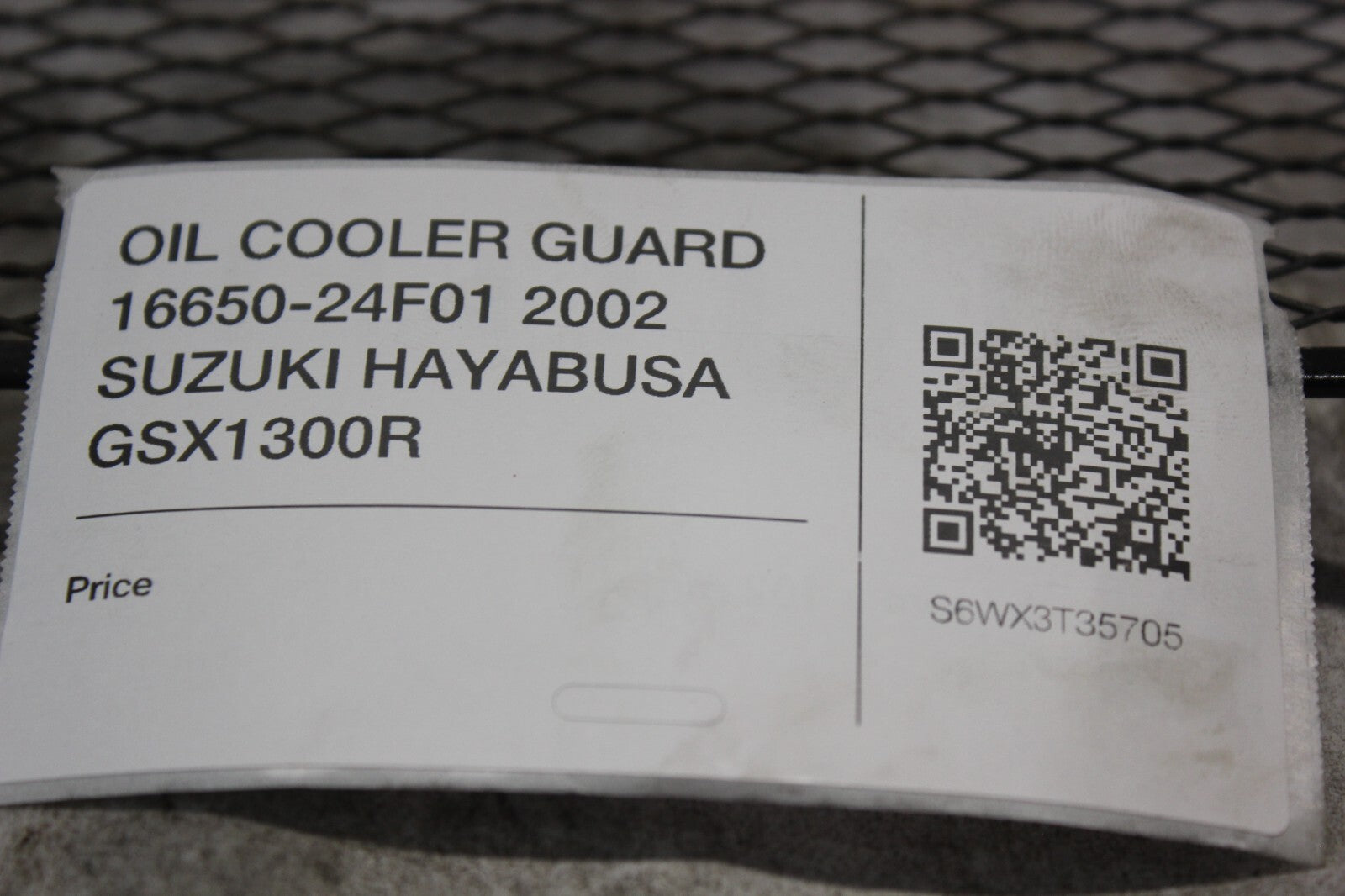 OIL COOLER GUARD 16650-24F01 2002 SUZUKI HAYABUSA GSX1300R