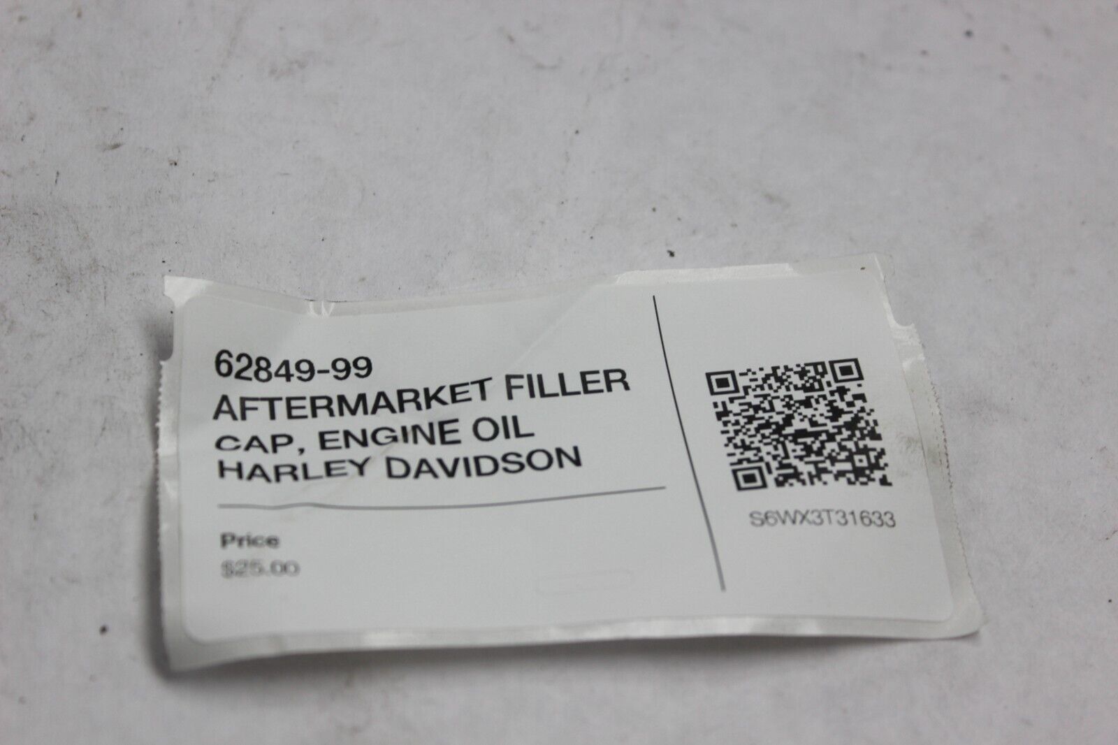 62849-99 AFTERMARKET FILLER CAP, ENGINE OIL HARLEY DAVIDSON
