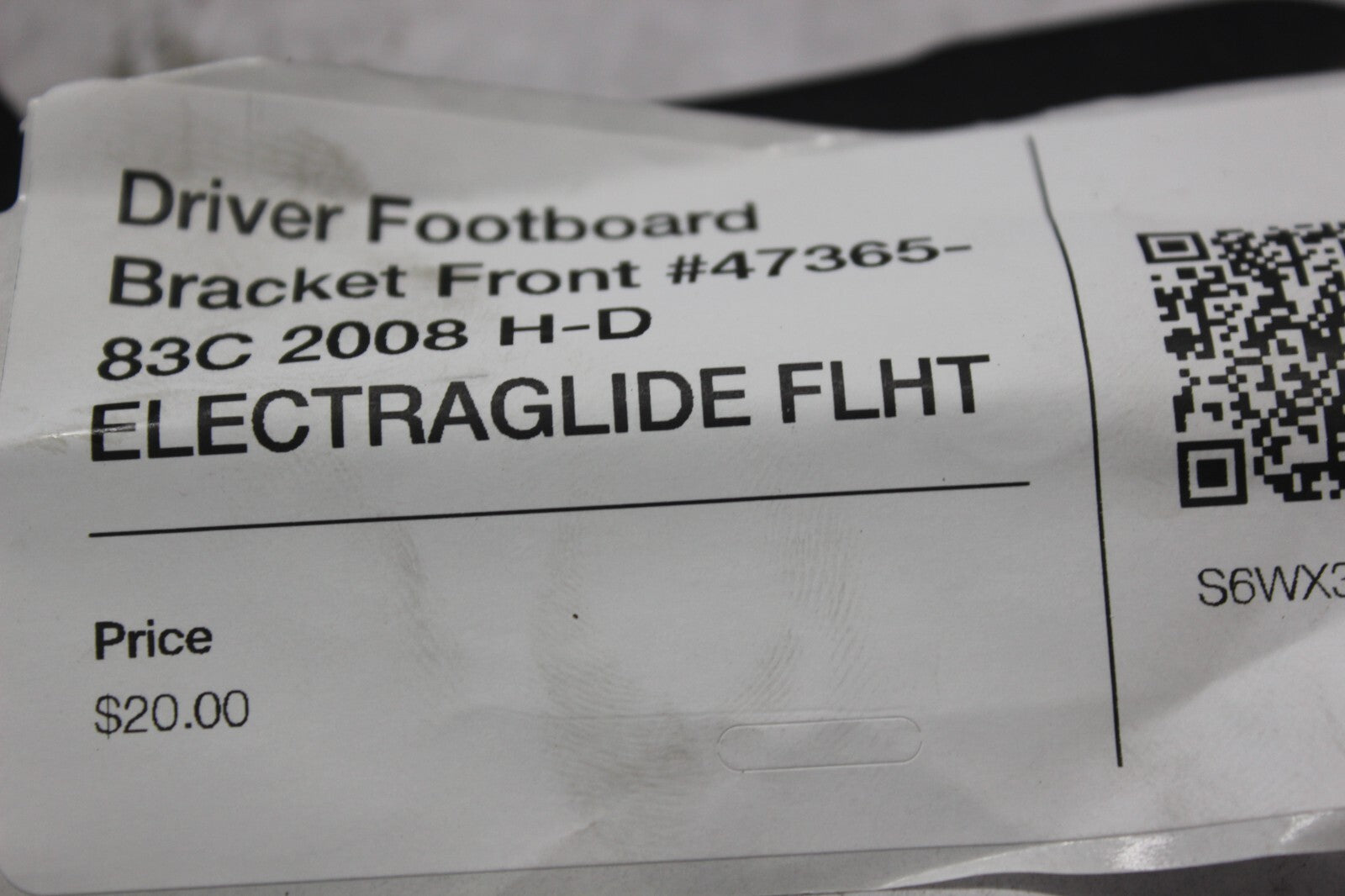 Driver Footboard Bracket Front #47365-83C 2008 H-D ELECTRAGLIDE FLHT