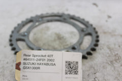 Rear Sprocket 40T #64511-24F01 2002 SUZUKI HAYABUSA GSX1300R