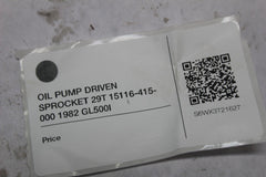 OIL PUMP DRIVEN SPROCKET 29T 15116-415-000 1982 GL500I SILVERWING
