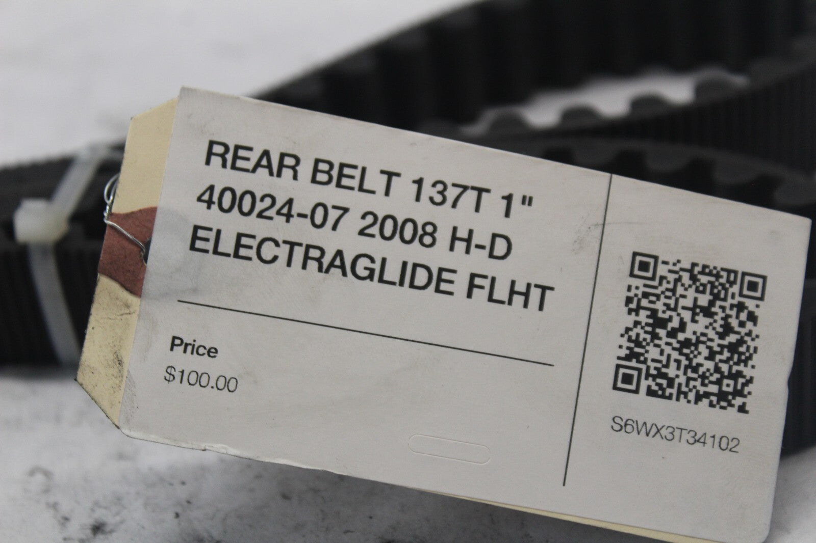 REAR BELT 137T 1" 40024-07 2008 H-D ELECTRAGLIDE FLHT