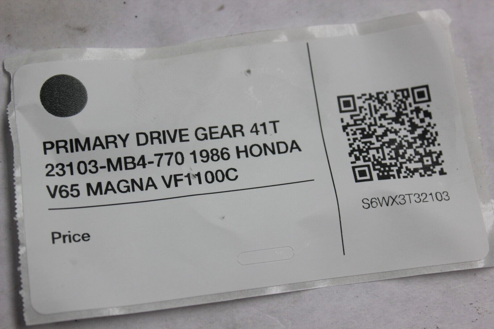 PRIMARY DRIVE GEAR 41T 23103-MB4-770 1986 HONDA V65 MAGNA VF1100C