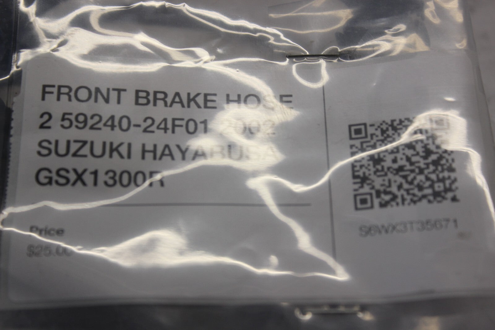 FRONT BRAKE HOSE 2 59240-24F01 2002 SUZUKI HAYABUSA GSX1300R