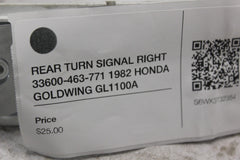 REAR TURN SIGNAL RIGHT 33600-463-771 1982 HONDA GOLDWING GL1100A
