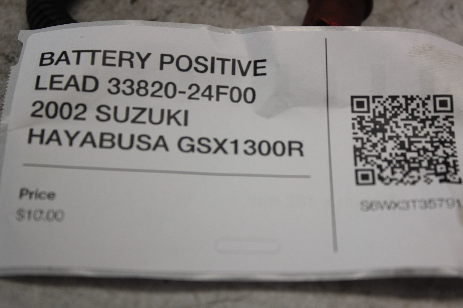 BATTERY POSITIVE LEAD 33820-24F00 2002 SUZUKI HAYABUSA GSX1300R