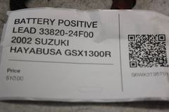 BATTERY POSITIVE LEAD 33820-24F00 2002 SUZUKI HAYABUSA GSX1300R