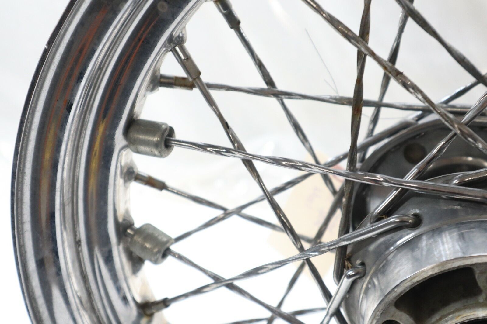 Chrome Twisted Spoke FRONT Wheel 16" X 3" 25MM Bearings 2008+ Harley Touring