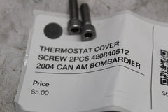 THERMOSTAT COVER SCREW 2PCS 420840512 2004 CAN AM BOMBARDIER DS 650