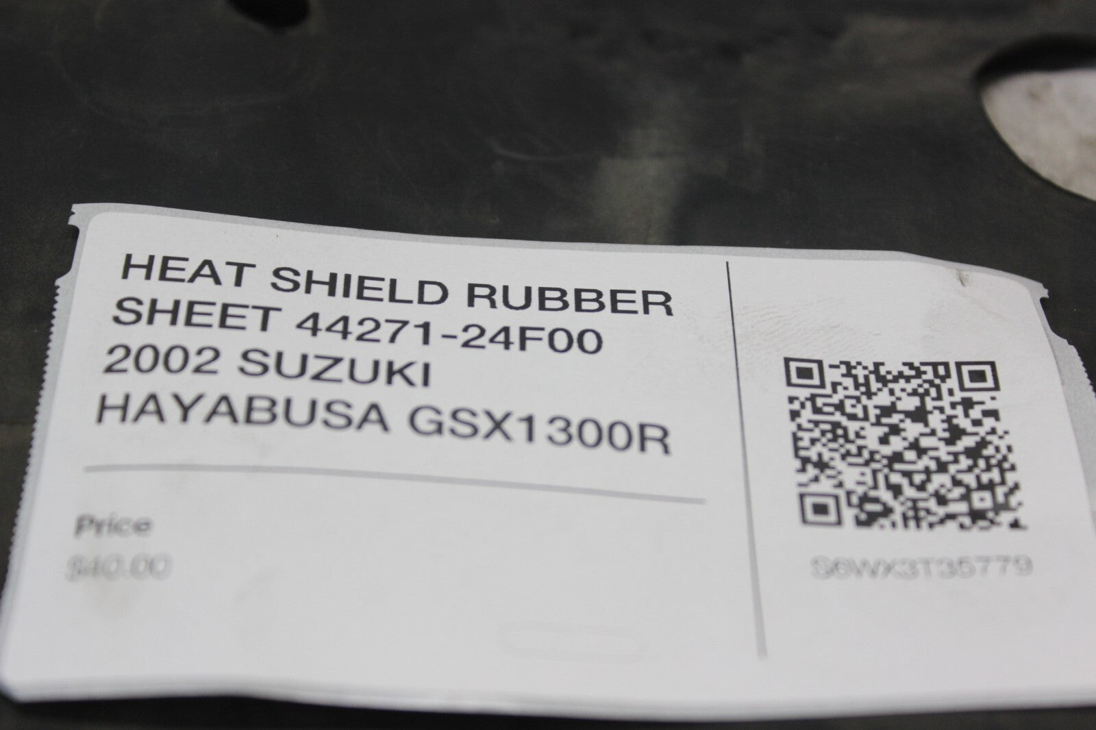 HEAT SHIELD RUBBER SHEET 44271-24F00 2002 SUZUKI HAYABUSA GSX1300R