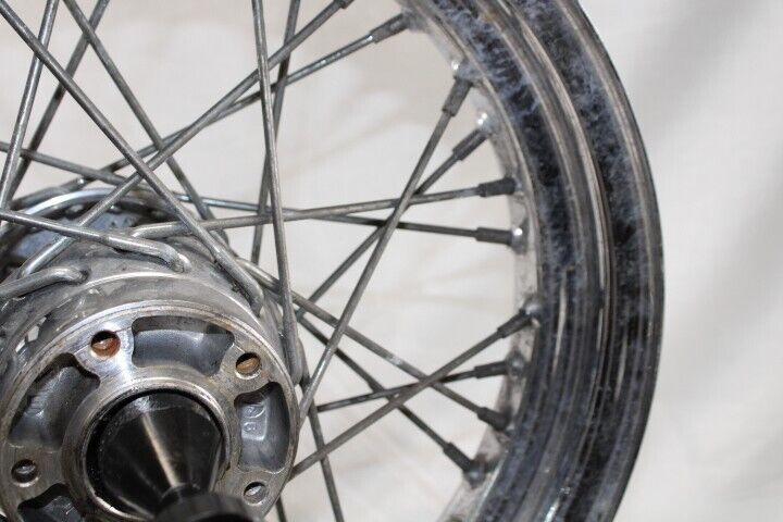 OEM Harley Davidson Front Spoke 16” X 3” Dual Hub No Bearings