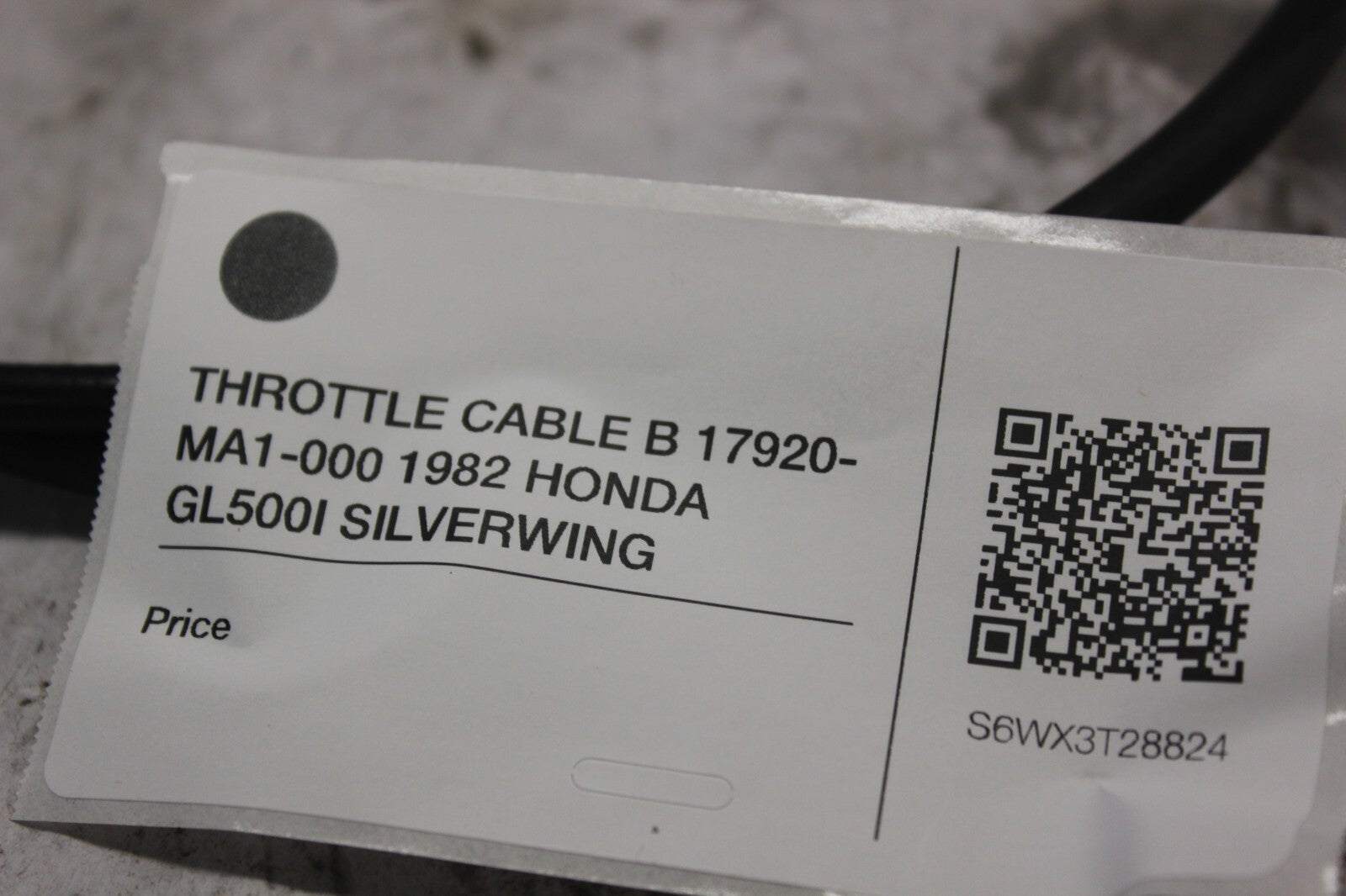 THROTTLE CABLE B 17920-MA1-000 1982 HONDA GL500I SILVERWING