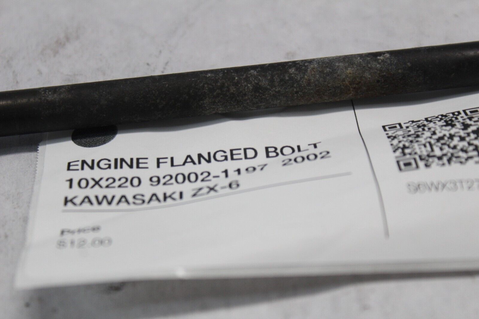 ENGINE FLANGED BOLT 10X220 92002-1197  2002 KAWASAKI ZX-6