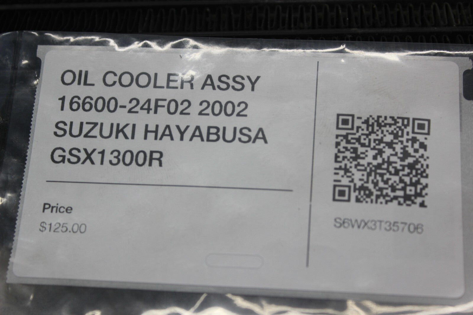 OIL COOLER ASSY 16600-24F02 2002 SUZUKI HAYABUSA GSX1300R