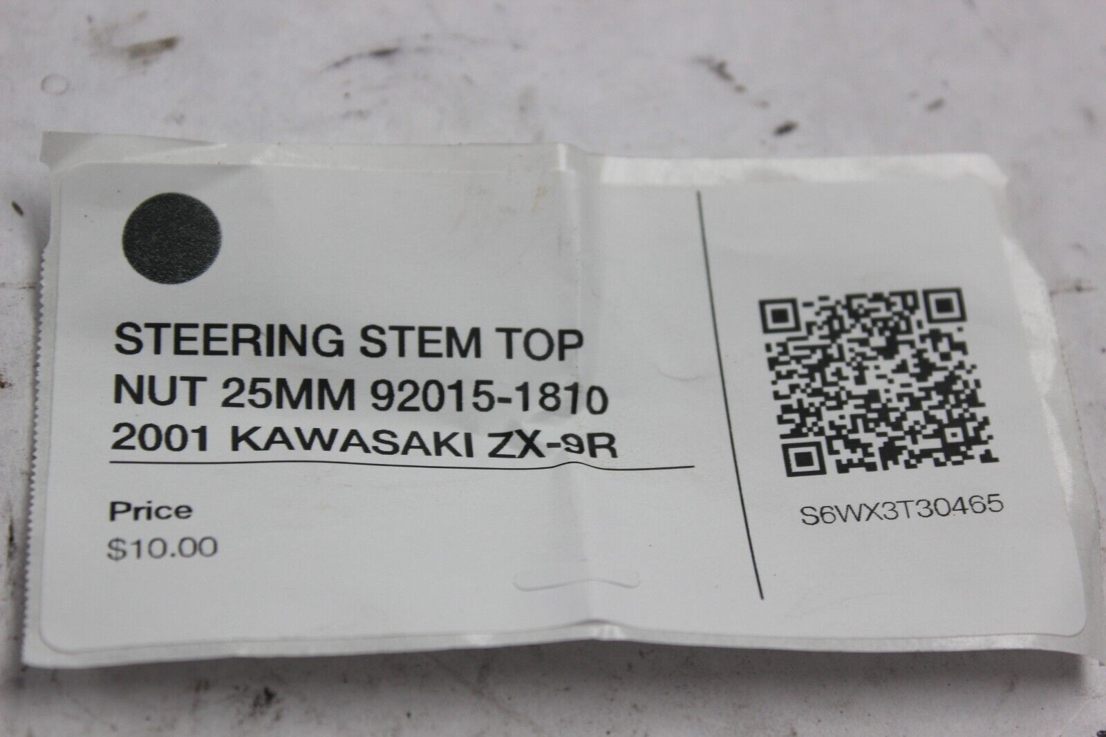 STEERING STEM TOP NUT 25MM 92015-1810 2001 KAWASAKI ZX-9R