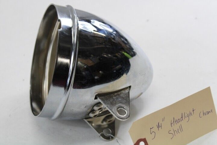 Chrome Headlamp Headlight Shell 5.25"