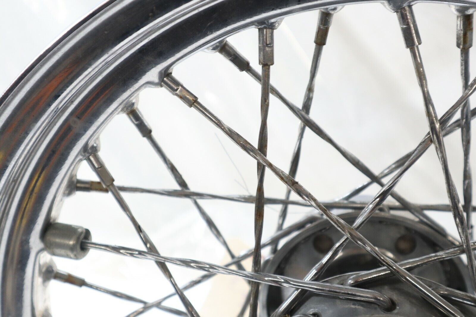 Chrome Twisted Spoke FRONT Wheel 16" X 3" 25MM Bearings 2008+ Harley Touring