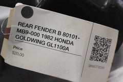 REAR FENDER B 80101-MB9-000 1982 HONDA GOLDWING GL1100A