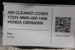 AIR CLEANER COVER 17231-MW0-000 1998 HONDA CBR900RR