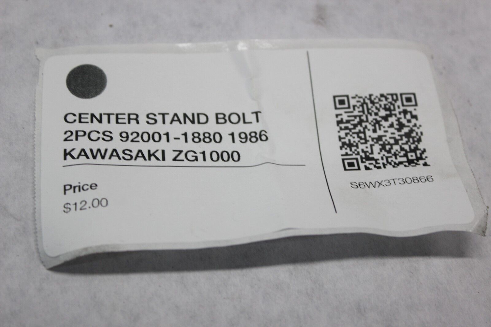CENTER STAND BOLT 2PCS 92001-1880 1986 KAWASAKI ZG1000