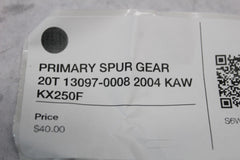 PRIMARY SPUR GEAR 20T 13097-0008 2004 KAW KX250F