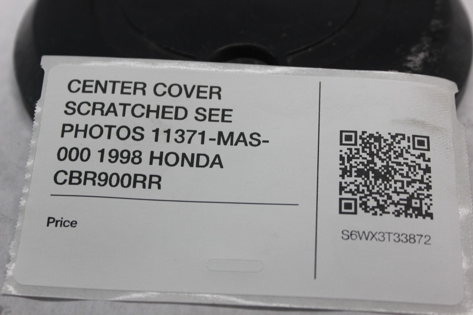 CENTER COVER SCRATCHED SEE PHOTOS 11371-MAS-000 1998 HONDA CBR900RR