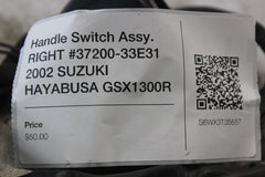 Handle Switch Assy. RIGHT #37200-33E31 2002 SUZUKI HAYABUSA GSX1300R